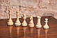Шахові фігури з дерева чорні, обтяжені, для дошки 50–55 см, фото 7
