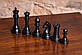 Шахові фігури з дерева ручної роботи чорні, фото 8