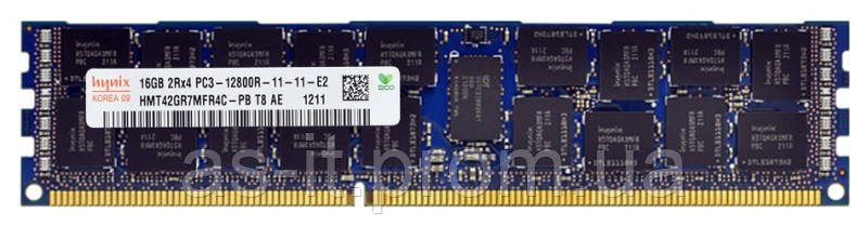 СУ Оперативна пам'ять 16 ГБ, DDR3, серверна пам'ять, SK hynix (1600 МГц, 1.5, CL11, HMT42GR7MFR4C)