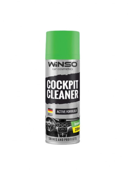 Поліроль для панелі приладів WINSO Cockpit Cleaner 200ml, лимон (24шт/ящ)