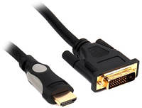 БУ Кабель мультимедийный Viewcon HDMI-DVI D (24+1) 1.8 м, M/M (VD078)