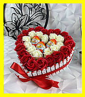 Вкусный подарочный набор со сладостями для девушки, набор в форме сердца для жены, мамы, ребенка NDB-112