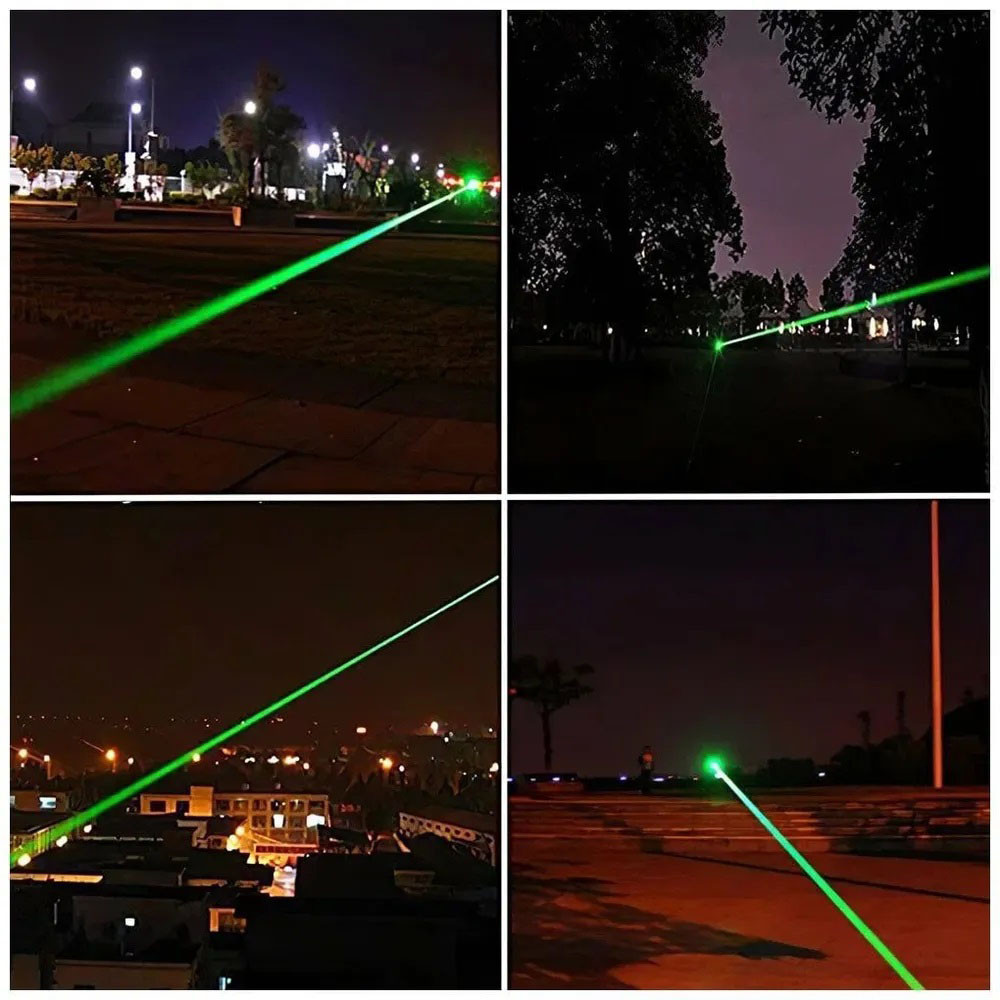 Лазерная указка с насадками Green Laser Pointer JD-303 | Указка лазерна | Лазерная указка TD-134 с насадками - фото 4 - id-p2054414946