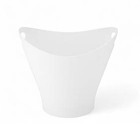 Відро для льоду із полікарбонату біле 6 л