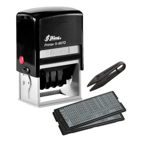 Самонабірний датер 50x30 мм, 4-х рядковий автоматичний, Shiny S-887D