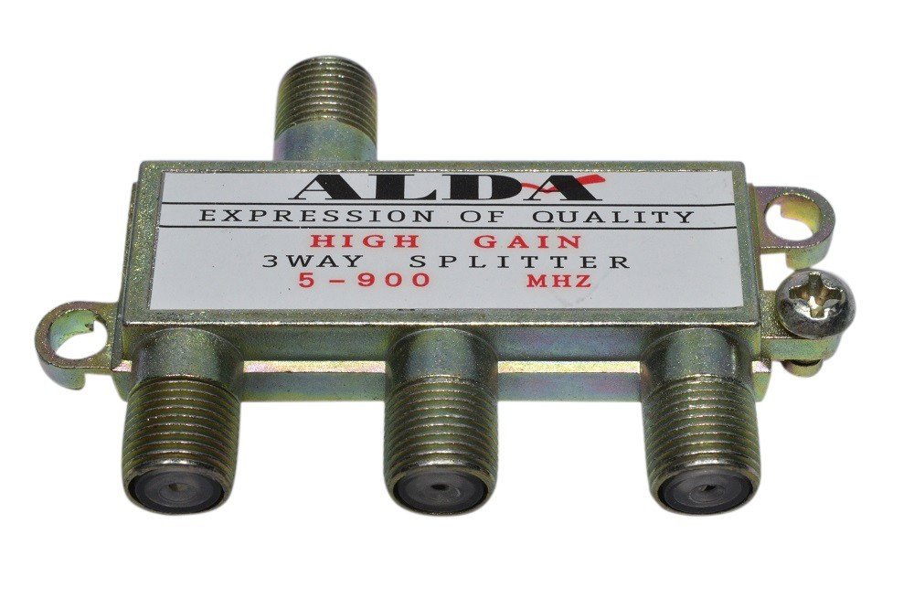 Розгалужувач (Splitter) 3-way Alda, корпус металевий