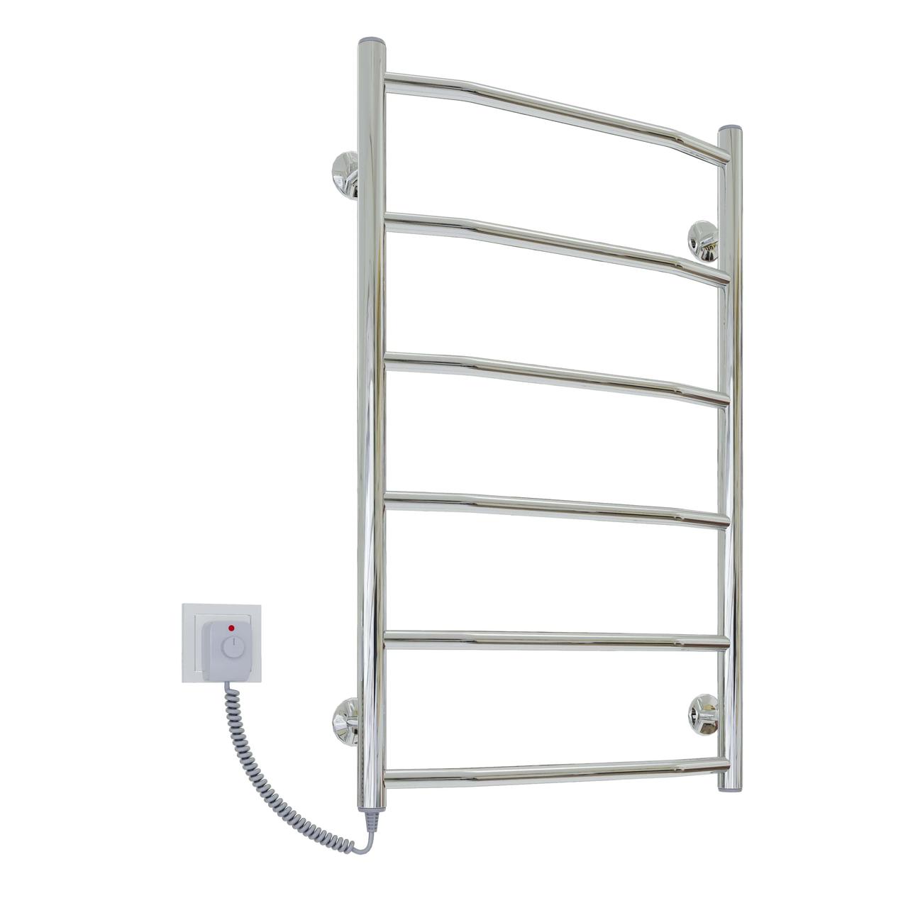 Рушникосушарка KOSSER Драбинка Трапеція 700х500/6 EL рег., фото 1