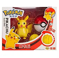 Игровой набор Pokemon Покемон Покемон в покеболе, детский подарочный набор Пикачу