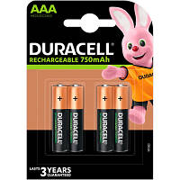 Батарейка аккумулятор Duracell AAA (HR3) 750mah 1.2В 4 шт