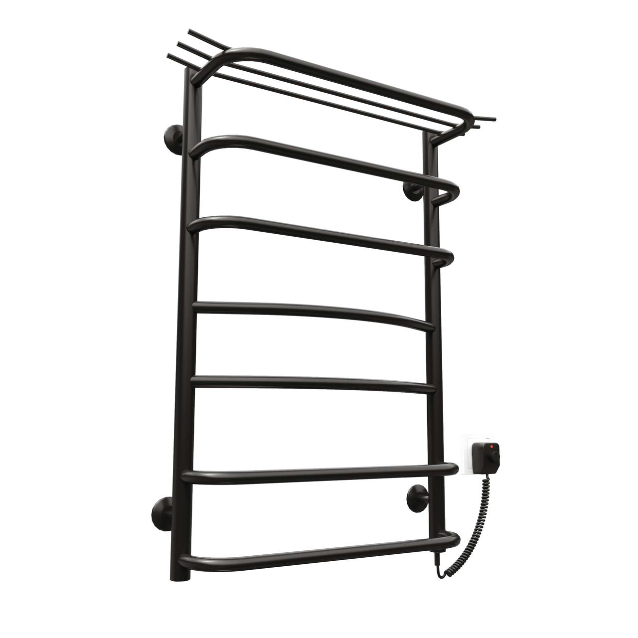 Сушарка для рушників KOSSER Канна 700х500/7 ЕR рег. чорний, фото 1