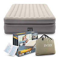 Надувная Кровать Intex PLUS двуспальная с электронасосом 152х203х51см 64164, двухметная