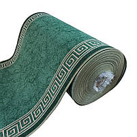Килимова доріжка Dinarsu Epic Green зелена шириною 67 см (ціна за пог.м), фото 3