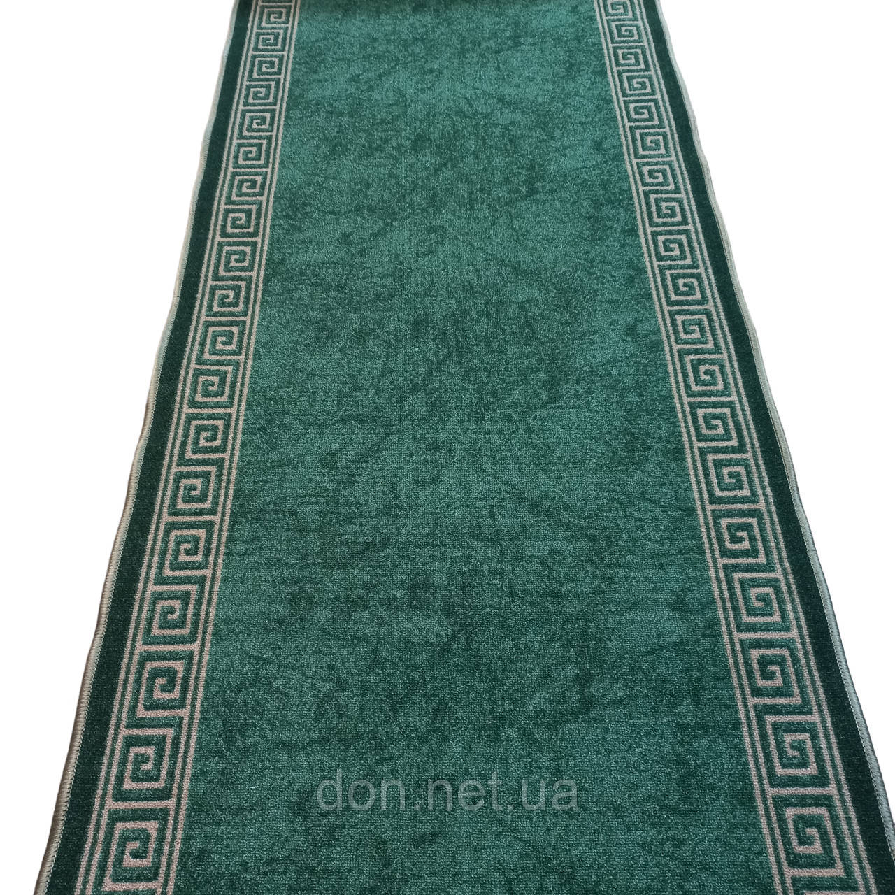 Килимова доріжка Dinarsu Epic Green зелена шириною 67 см (ціна за пог.м)