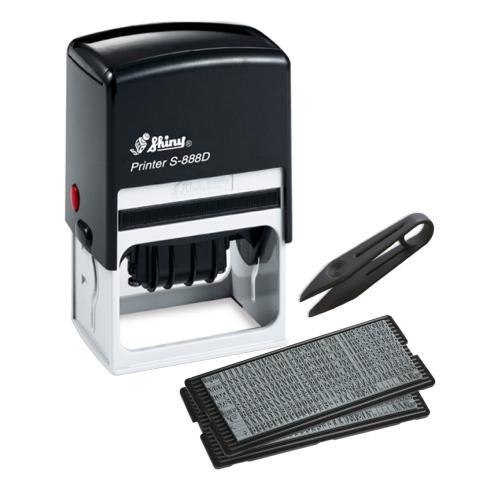 Самонаборный датер 56х33 мм, 4-х строчный автоматический, Shiny S-888D ...