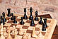 Шаховий набір з натуральної деревини преміальної якості з фігурами обтяжувачами, фото 4