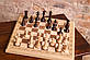 Шаховий набір з натуральної деревини преміальної якості з фігурами обтяжувачами, фото 9