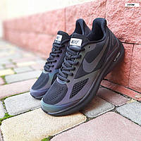 Современная мужская обувь Nike AIR Running Gidue 10. Черные мужские кроссы Найк Раннинг.