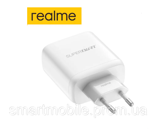 Комплект Realme SuperDart 65W оригинальная зарядка блок под евро вилку ...