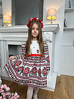 Детское платье в украинском стиле Маки