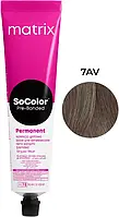 Стойкая крем-краска для волос Matrix Socolor Pre-Bonded 90 мл 7Av