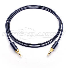 Аудіокабель 3.5 (міні) мм стерео на 2.5 (міні) мм стерео jack у екрані