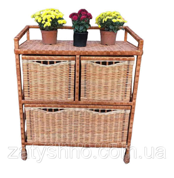 Комод плетений із шухлядами висувними, фото 1