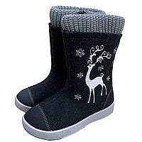 Валенки для девочки подростка Котофей 567046-42 черные 30 р