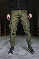 Стрейчеві штани кольору хакі Storm чоловічі весняні-осіння, Демісезонні спортивні штани-карго хакі