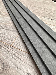 Стінова рейкова панель МДФ Бетон темний 117х2800 мм