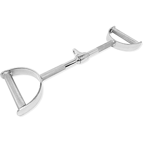 Ручка для верхньої тяги York Fitness 60см, паралельний хват, хром, гумові рукоятки, для спини та рук