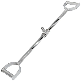 Ручка для верхньої тяги York Fitness 86см, паралельний хват, пряма, хромована сталь, для блочних тренажерів, спина, хват.