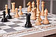 Шахи, шашки, нарди ручної роботи із дерева в білому кольорі з преміум фігурами, фото 3