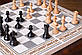 Шахи, шашки, нарди ручної роботи із дерева в білому кольорі з преміум фігурами, фото 7