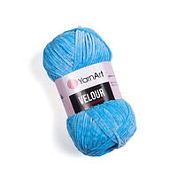 Пряжа для в'язання YarnArt Velour. 100 г. 170 м. color 850 яскраво голубий