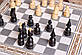 Шахи, шашки, нарди із дерева в білому кольорі ексклюзивної ручної роботи, фото 4