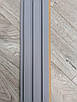 Стінова рейкова панель МДФ Світло сіра 117х2800 мм, фото 4