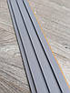 Стінова рейкова панель МДФ Світло сіра 117х2800 мм, фото 6