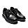 Чоловічі шкіряні туфлі Kristan black, фото 2