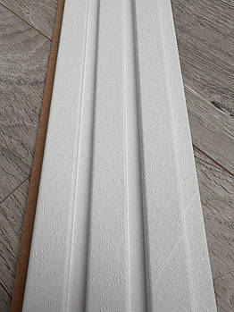 Стінова рейкова панель МДФ Цемент білий 117х2800 мм