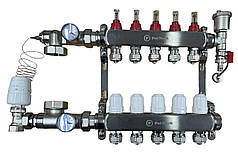 Коллектор для теплого пола POLMARK 4 контура без насоса
