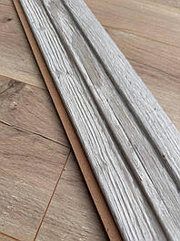 Стінова рейкова панель МДФ Монблан грей 117х2800 мм