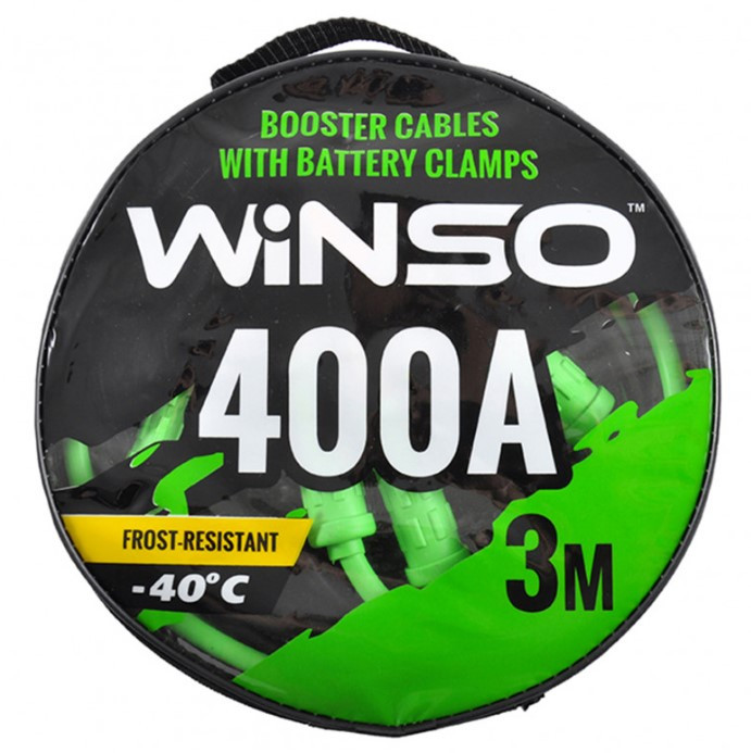 Провода-прикурювачі WINSO 400А, 3м, кругла сумка, фото 1