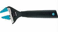 Ключ разводной GROSS 250 мм, CrV, тонкие губки, защитные насадки (15569)