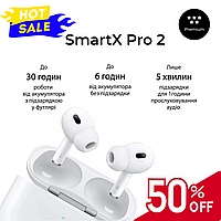 Bluetooth Наушники беспроводные SmartX Pro 2 Premium вакуумные Цвет Белые + Кабель USB Type C