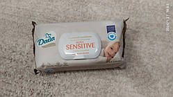 Дитячі вологі серветки  Dada Extra Care Sensitive 64шт з клапаном