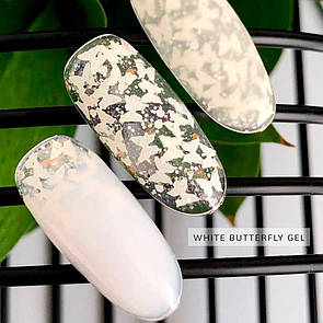 Гель для дизайну нігтів Crooz White Вutterfly gel 5 г