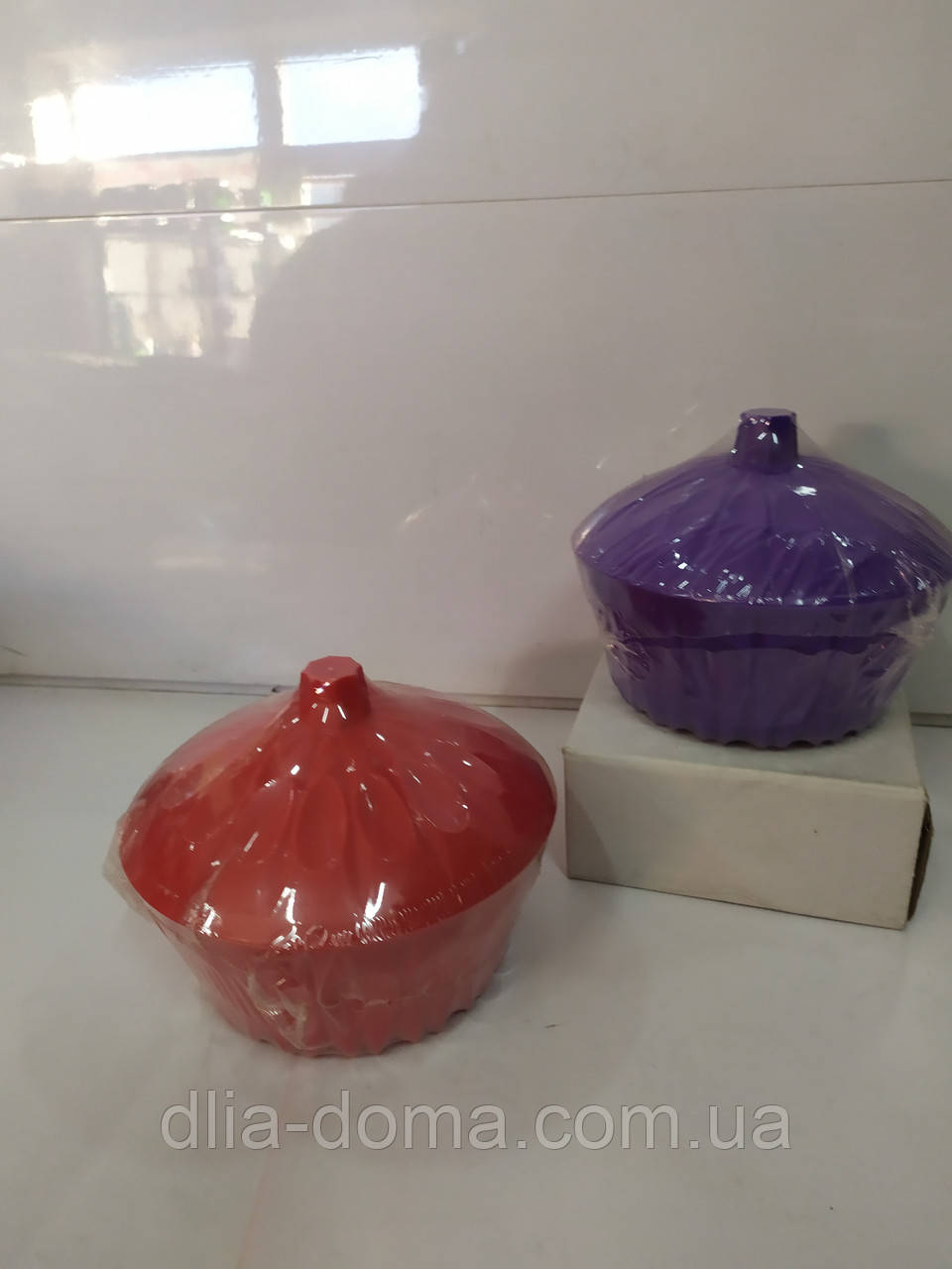 Сахарница с крышкой пластмассовая О13 см, фото 1