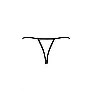 Трусики мереживні з доступом VIOLANTE THONG black S/M — Passion Exclusive (м'ята упаковка!!!, фото 8