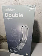 Дилдо Satisfyer Double Crystal (Transparent) (м'ята упаковка!!!!, фото 3