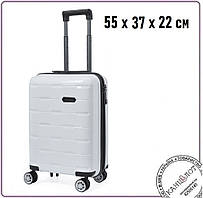 Валіза Rocket, TM Columbus, 55 х 37 х 22 см, 2,6 кг, білий (1202-01)